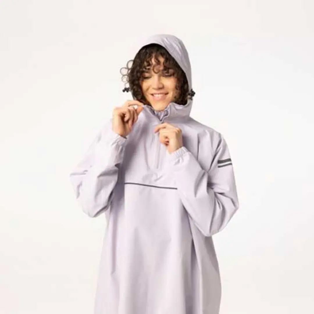 AGU Poray 5000 Regenponcho Longsleeve - Waterdicht - Dusky Lilac - afbeelding 3 van 4