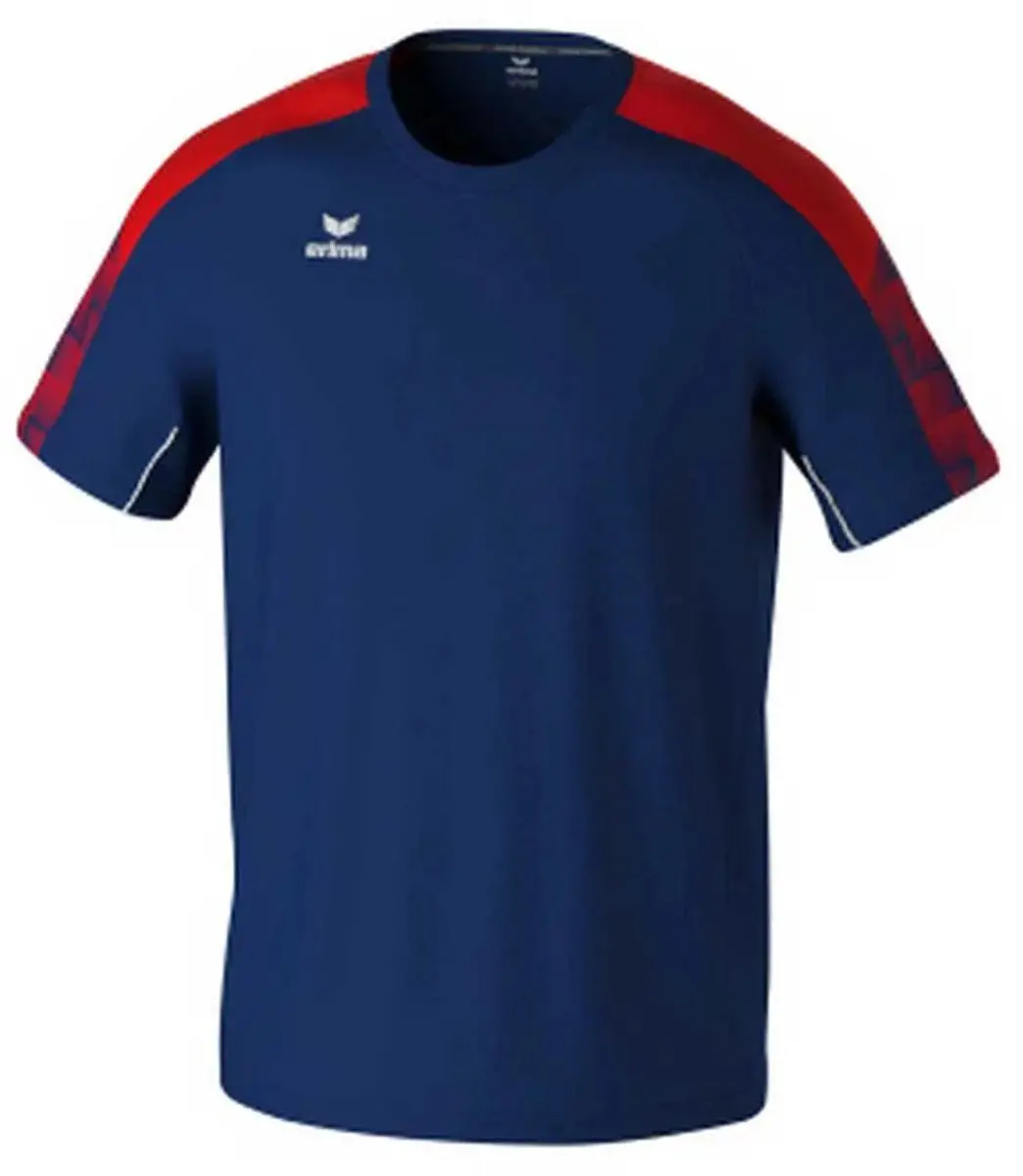 Erima Evo Star T-Shirt Heren M - Marine/Rood