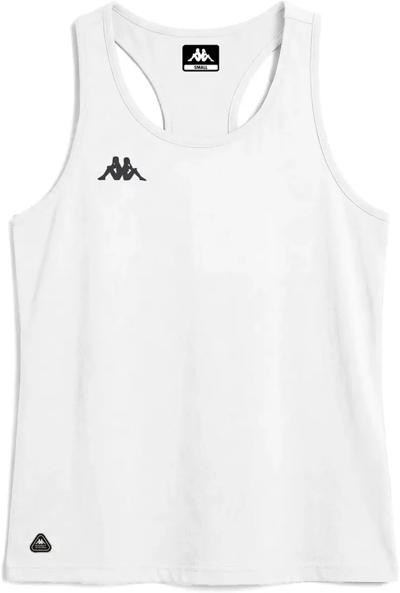 Kappa Ipef Mouwloos T-shirt Wit XS