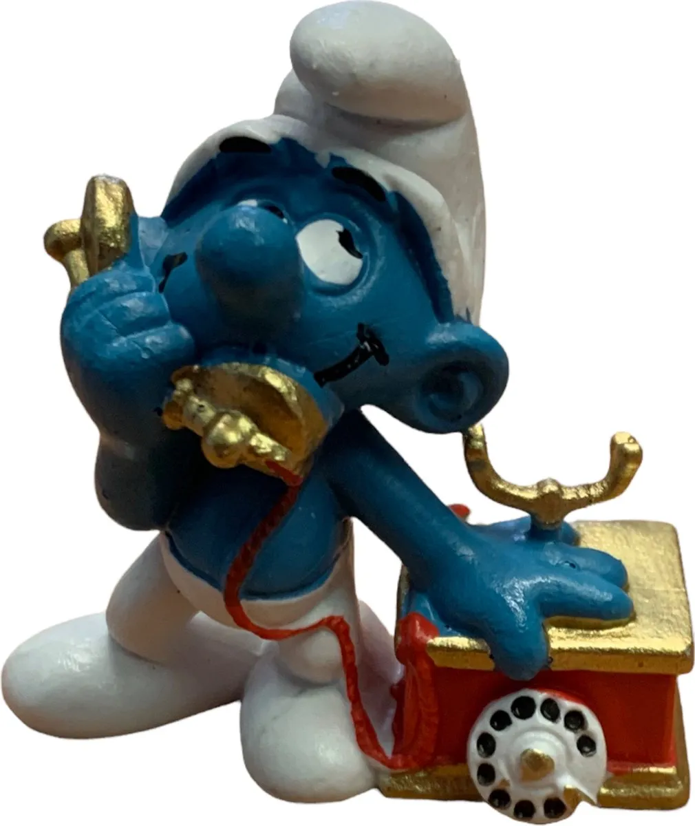 Schleich De Smurfen Smurf met Telefoon 6cm