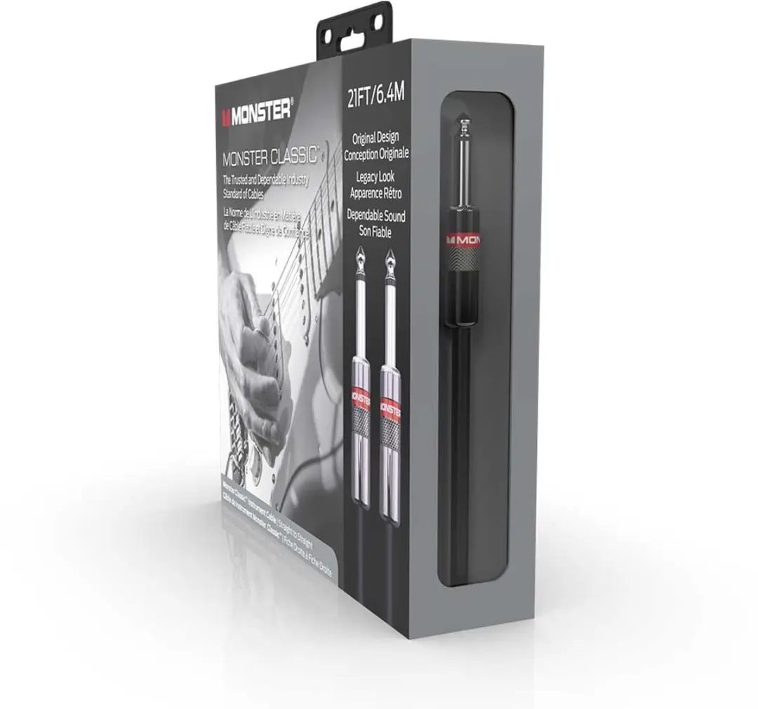 Monster Cable Classic Gitaarkabel 600496 - 6.4m - Zwart - afbeelding 6 van 6
