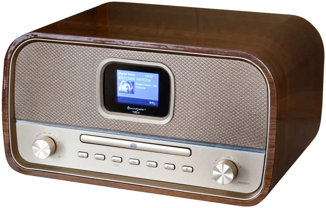 Soundmaster DAB970BRGOLD Stereo DAB+ Radio - 15W - Hoogglans bruin goud - afbeelding 2 van 6