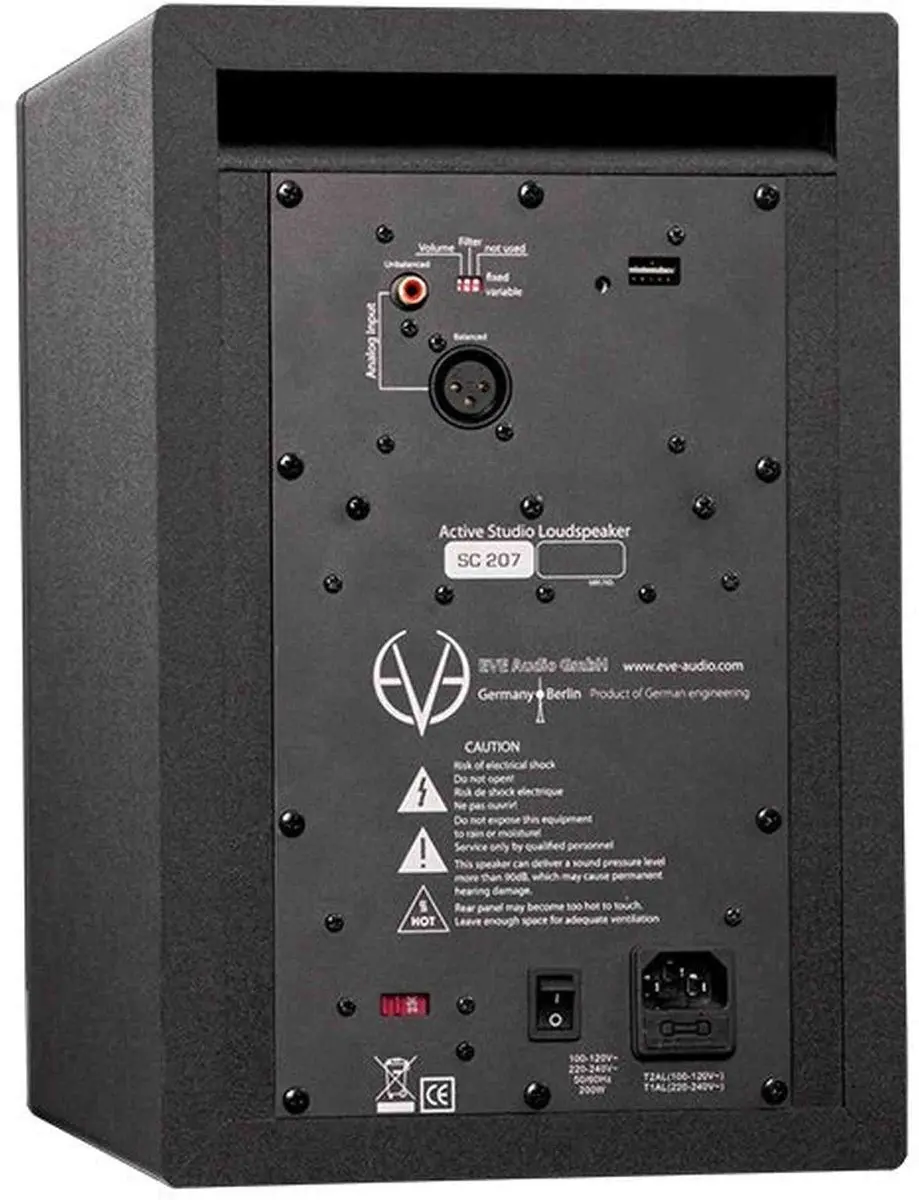 EVE Audio SC207 Studiomonitor 6.5" - Zwart