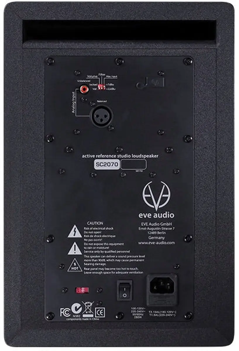 EVE audio SC2070 Actieve Studiomonitor - 8" - 200W - Zwart - afbeelding 3 van 6
