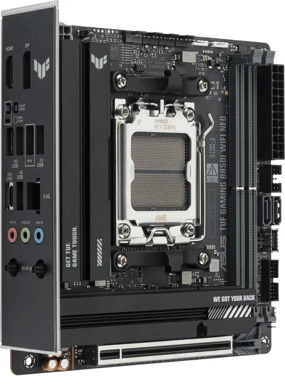 ASUS TUF GAMING B850I WIFI NEO AM5 - mini-ITX - afbeelding 4 van 6