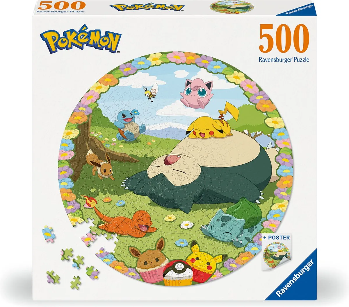Ravensburger Pokémon Ronde Legpuzzel 500 Stuks - 12001131