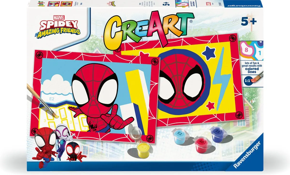 Ravensburger CreArt Young Spidey - Meerkleurig - afbeelding 6 van 6