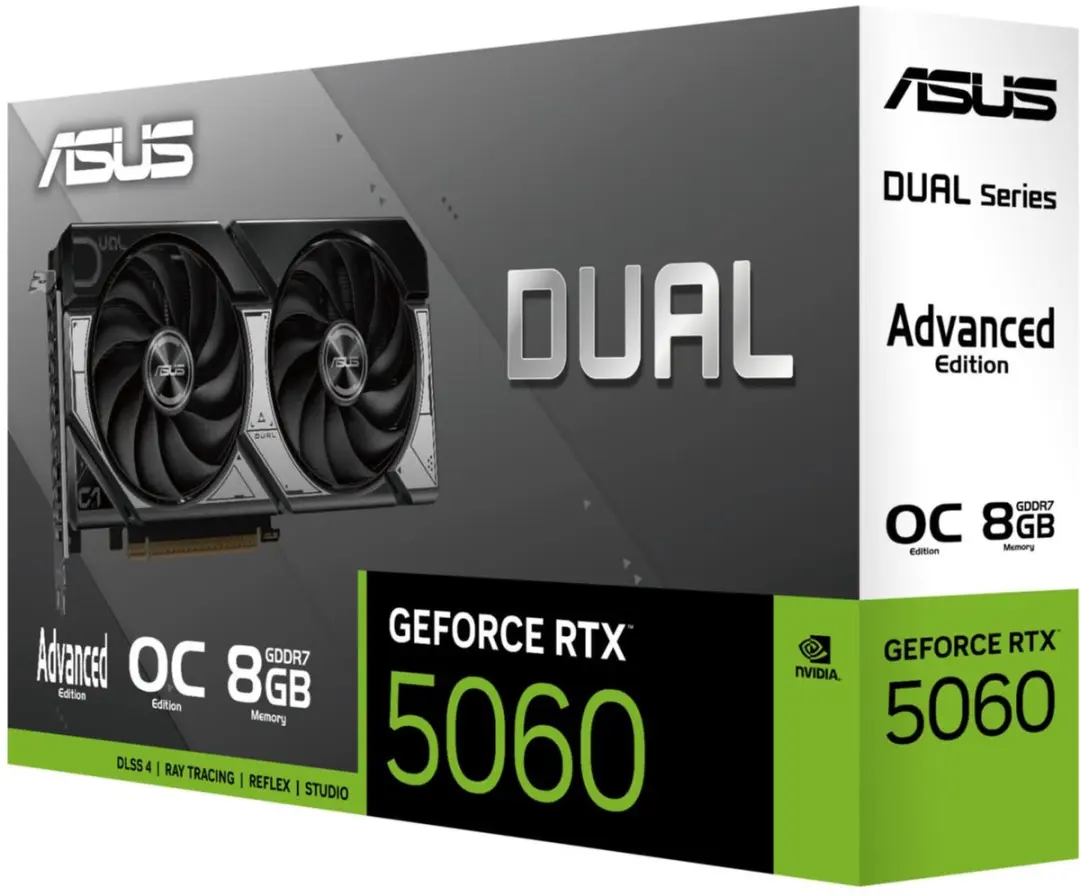 ASUS DUAL RTX 5060 OC 8GB - PCIe 5.0 - afbeelding 6 van 6