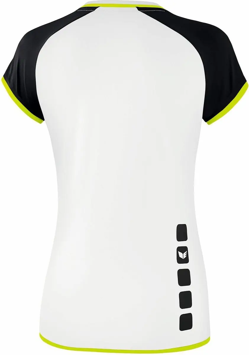 Erima Sportshirt 40 - Wit/Zwart/Lime Geel - afbeelding 2 van 3