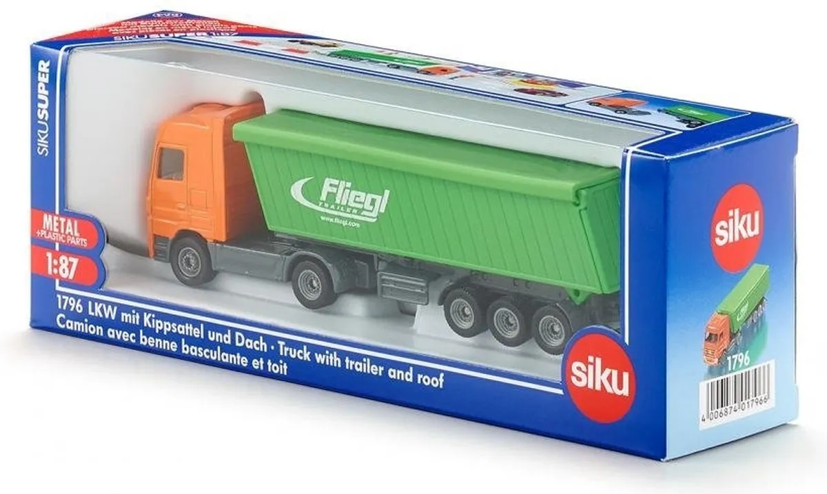 SIKU 1796 Mercedes-Benz Vrachtwagen - 1:87 - Oranje/Groen