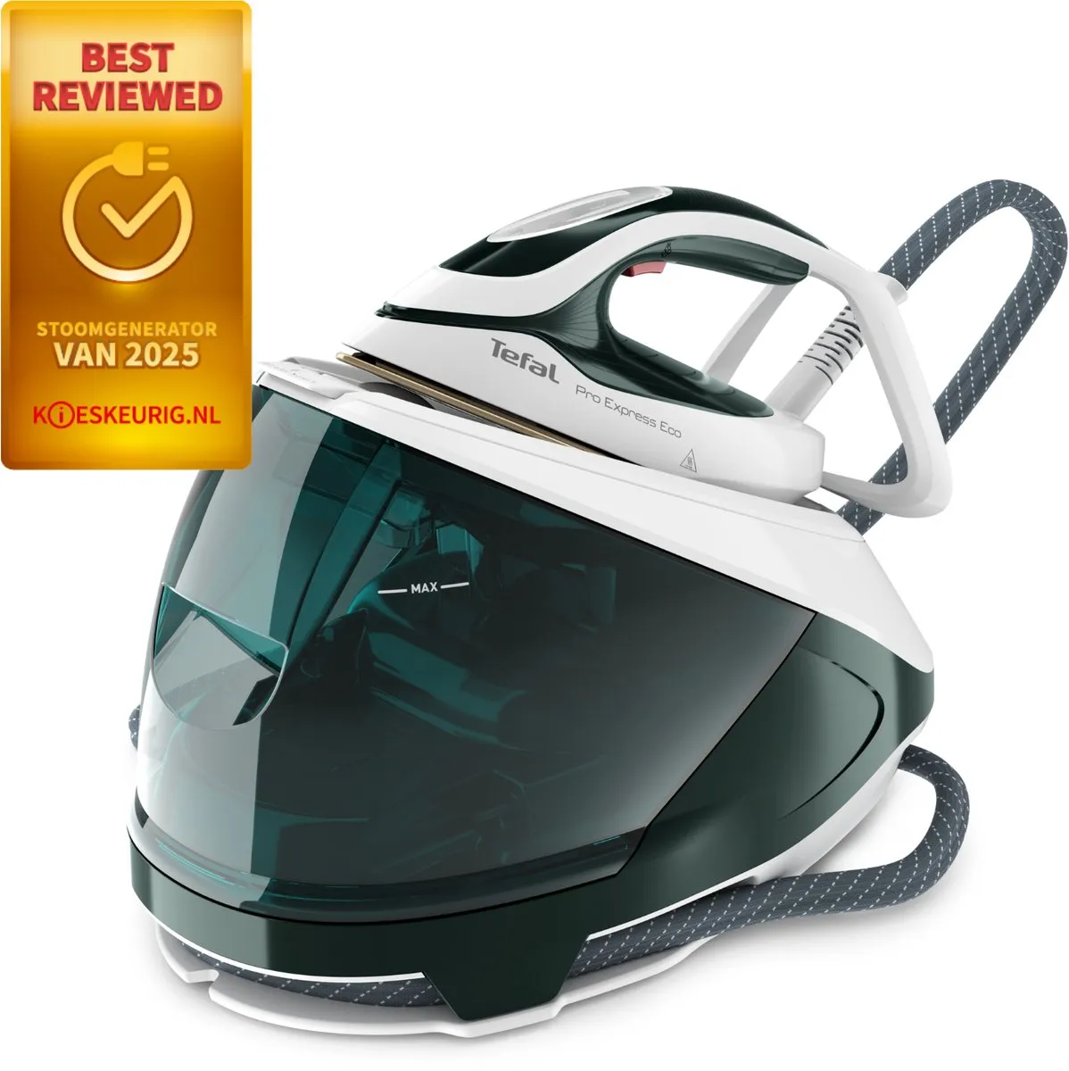 Tefal Pro Express Eco GV9E21 Stoomgenerator - 7.5 Bar Groen/Wit