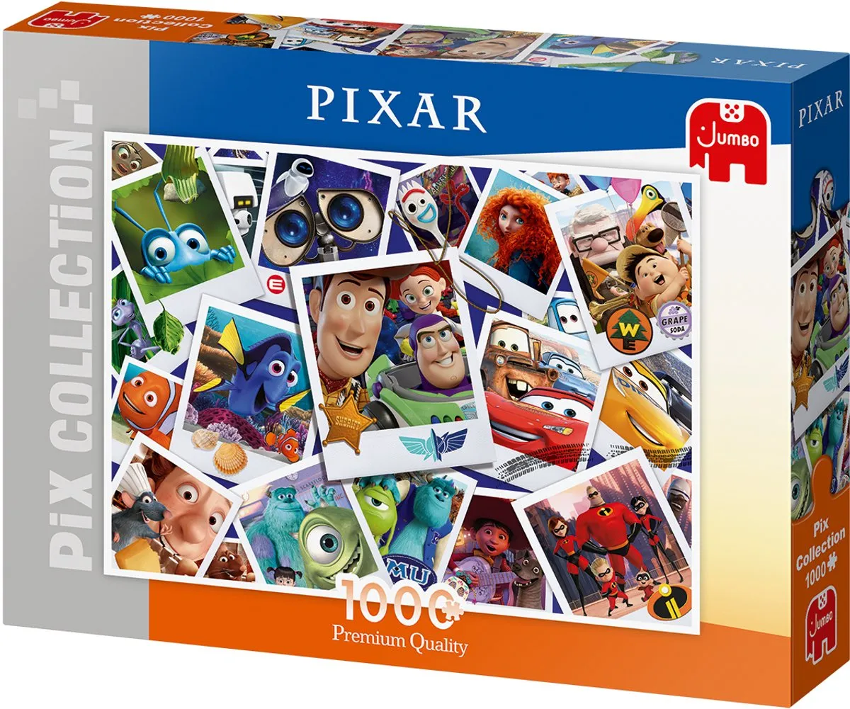 Jumbo Disney Pix Collection Legpuzzel 1000 Stuks - Multicolor