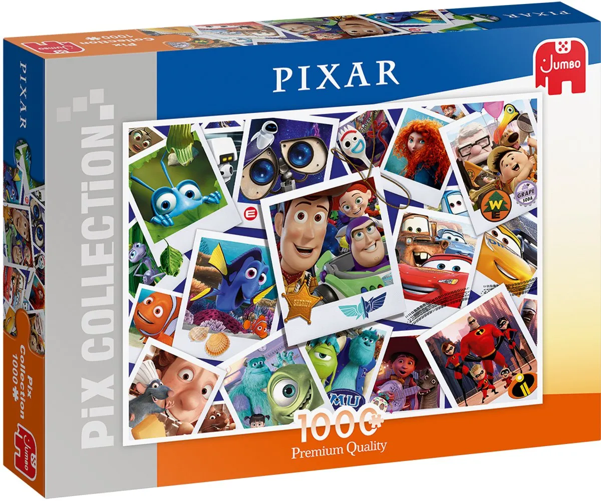 Jumbo Disney Pix Collection Legpuzzel 1000 Stuks - Multicolor