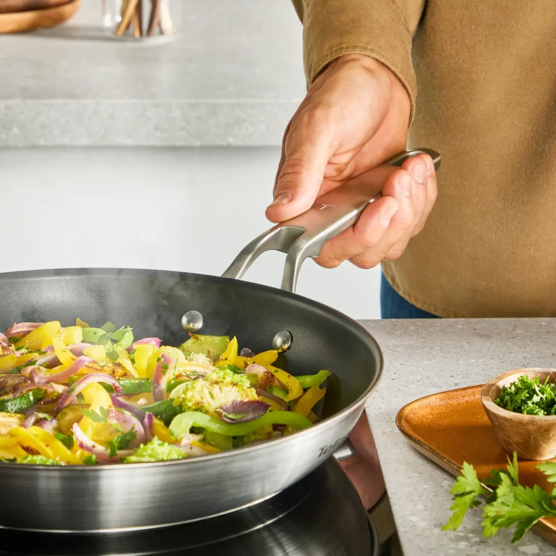 Tefal Extreme Keramische Koekenpan 24cm - Inductie - Roestvrijstaal