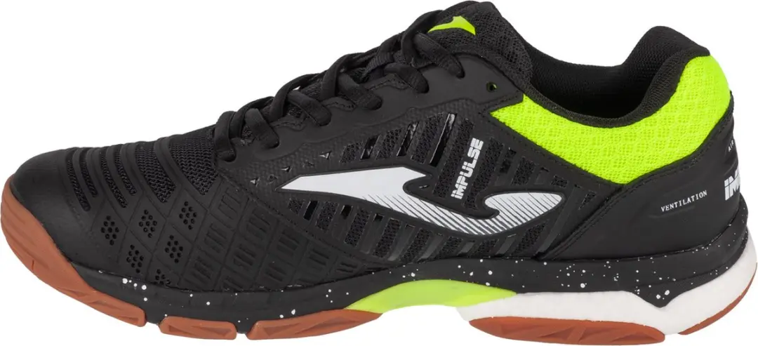Joma V.impulse Volleybalschoenen VIMPUS2401 - 42 - Zwart/Fluor Geel - afbeelding 2 van 4