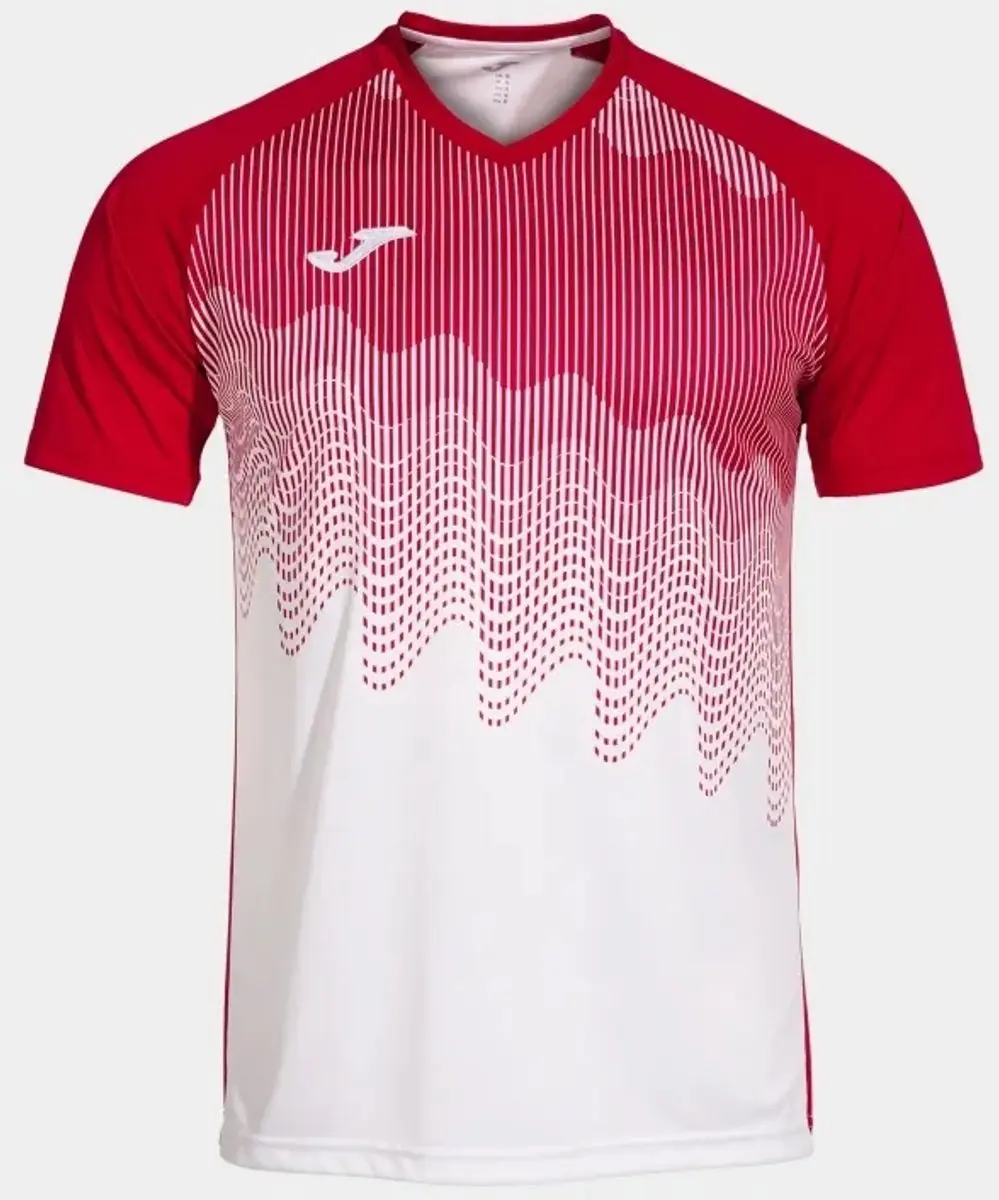 Joma Tiger Vi Heren T-shirt - XXS - Wit-rood