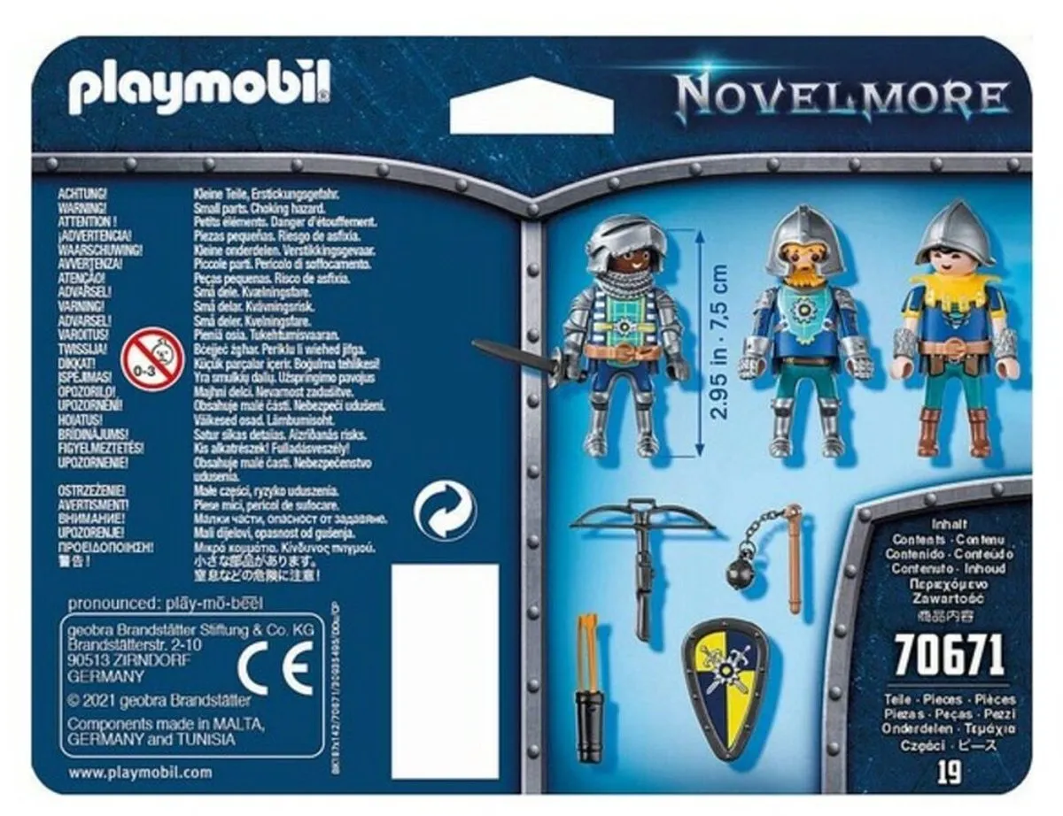 Playmobil Novelmore Set 3 Ridders 70671 - Multicolor