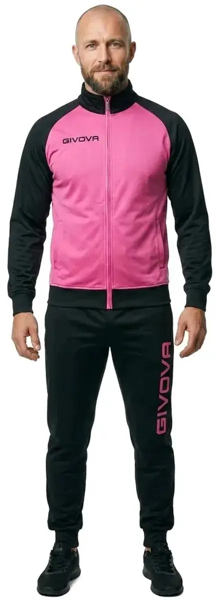 Givova Cuba Trainingspak M - Fuchsia/Black