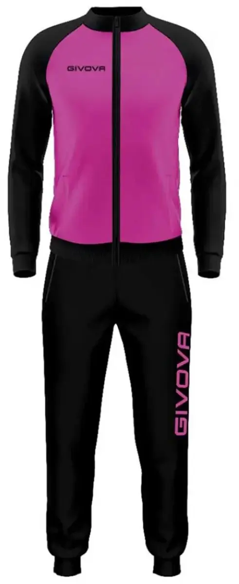 Givova Cuba Trainingspak M - Fuchsia/Black