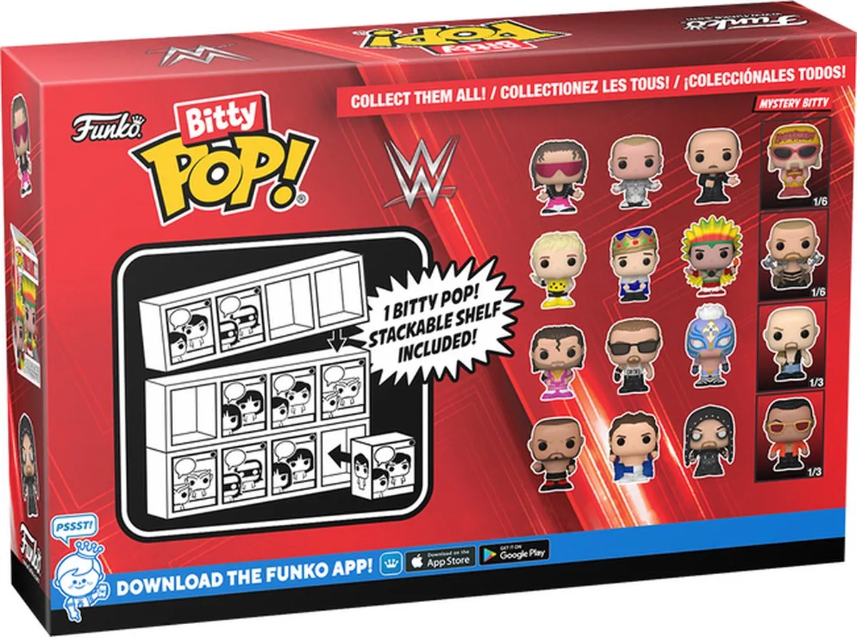 Funko Pop! WWE Razor Ramon Diesel Rey Mysterio & Mystery Bitty Series 03 - Multi