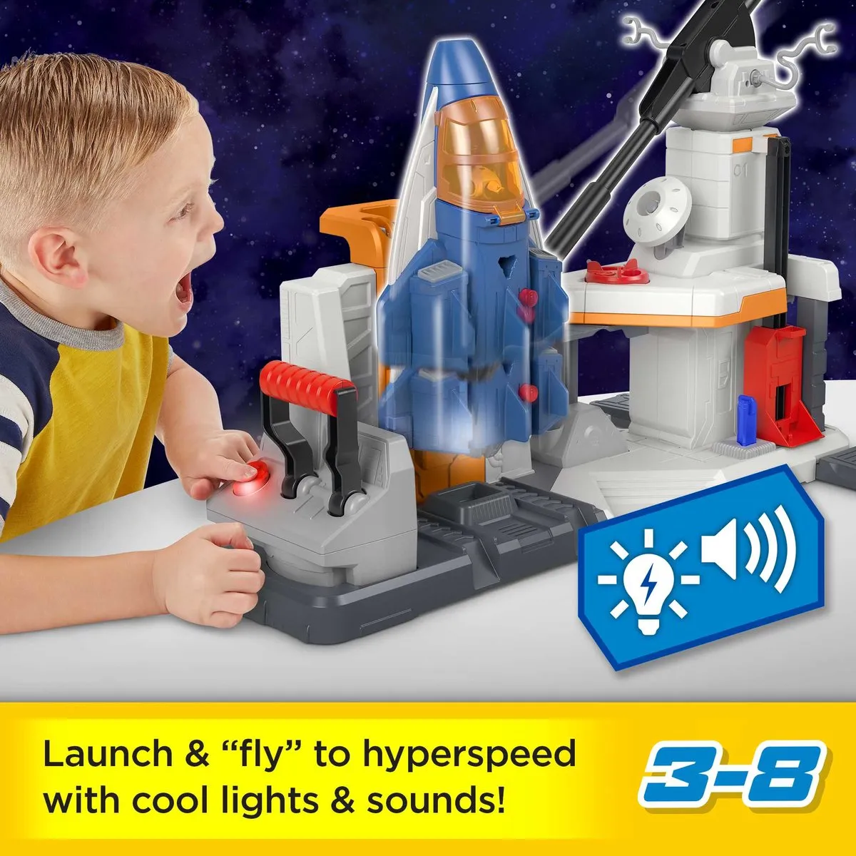 Fisher-Price Imaginext Disney Pixar Lightyear Lift & Launch Star Command HGT25 - 3x AA