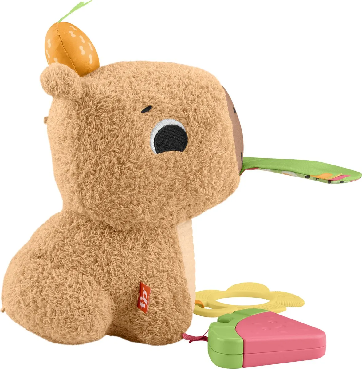 Fisher Price Wood Snackende Capibara Knuffel - Multicolor