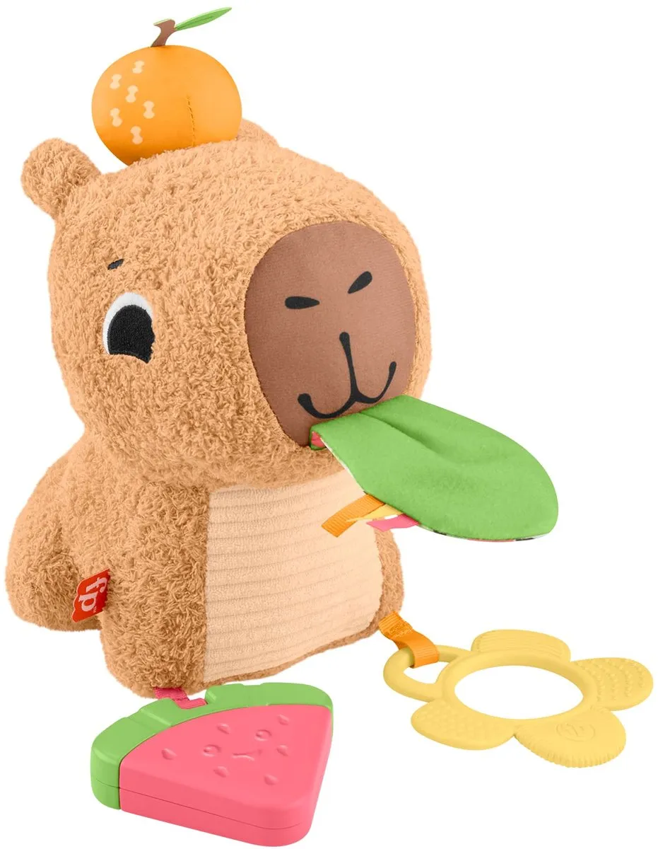 Fisher Price Wood Snackende Capibara Knuffel - Multicolor