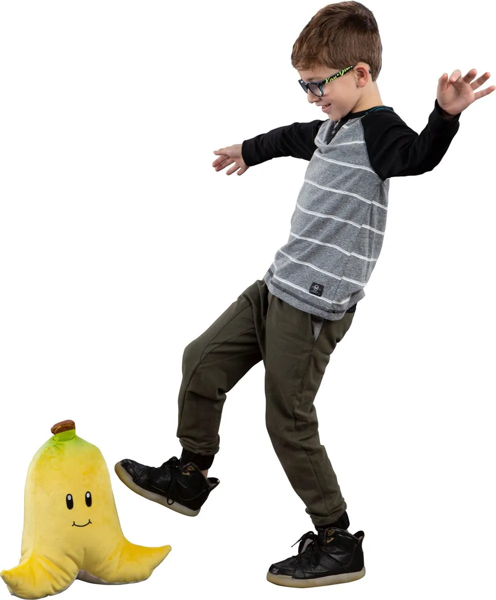Tomy Super Mario Mega Banana Pluchen Knuffel - Geel