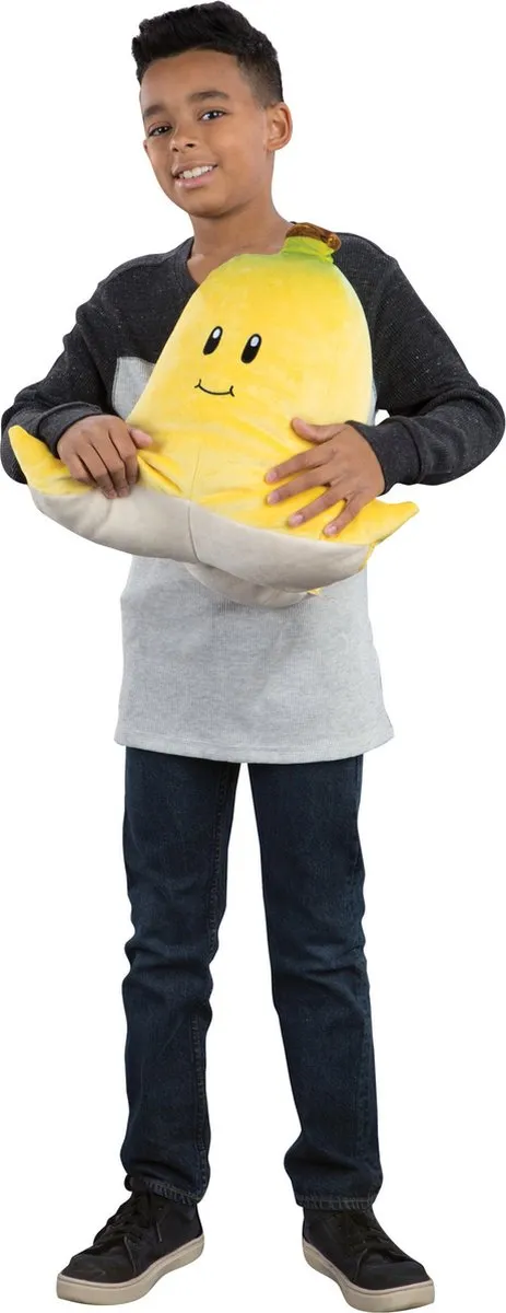 Tomy Super Mario Mega Banana Pluchen Knuffel - Geel