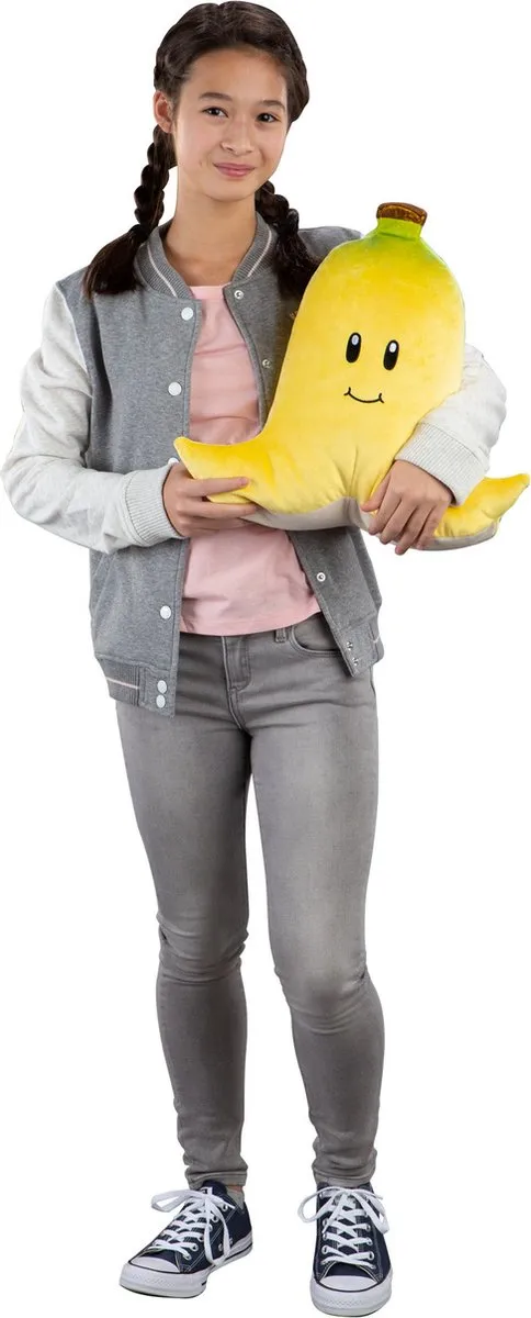 Tomy Super Mario Mega Banana Pluchen Knuffel - Geel