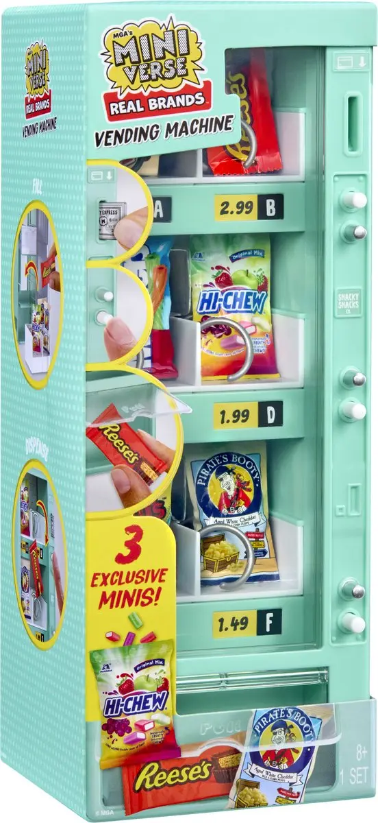 Miniverse Vending Machine - Eten - Teal/Rood