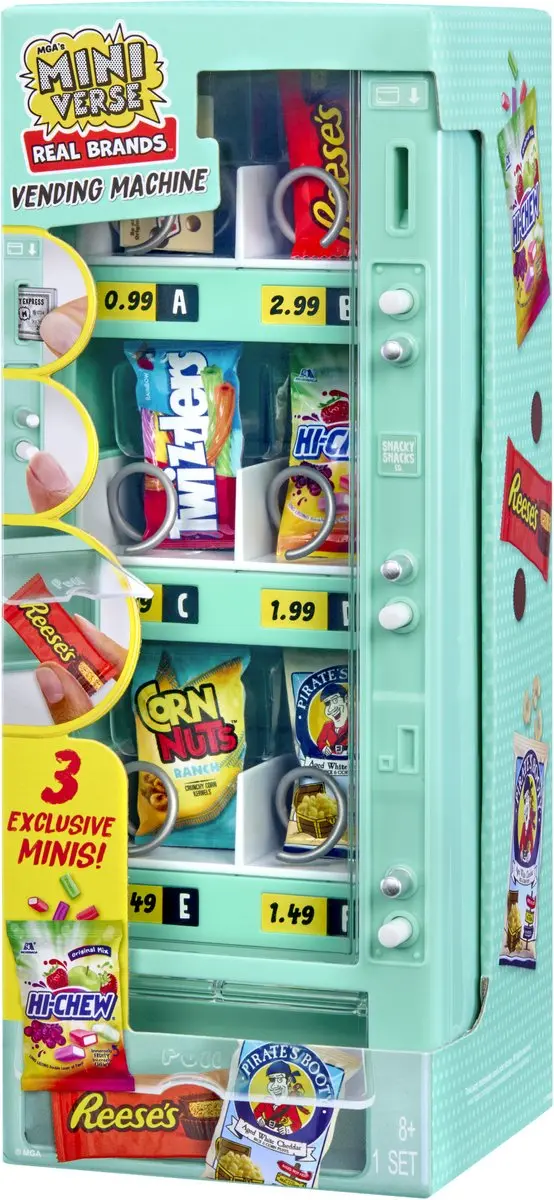 Miniverse Vending Machine - Eten - Teal/Rood