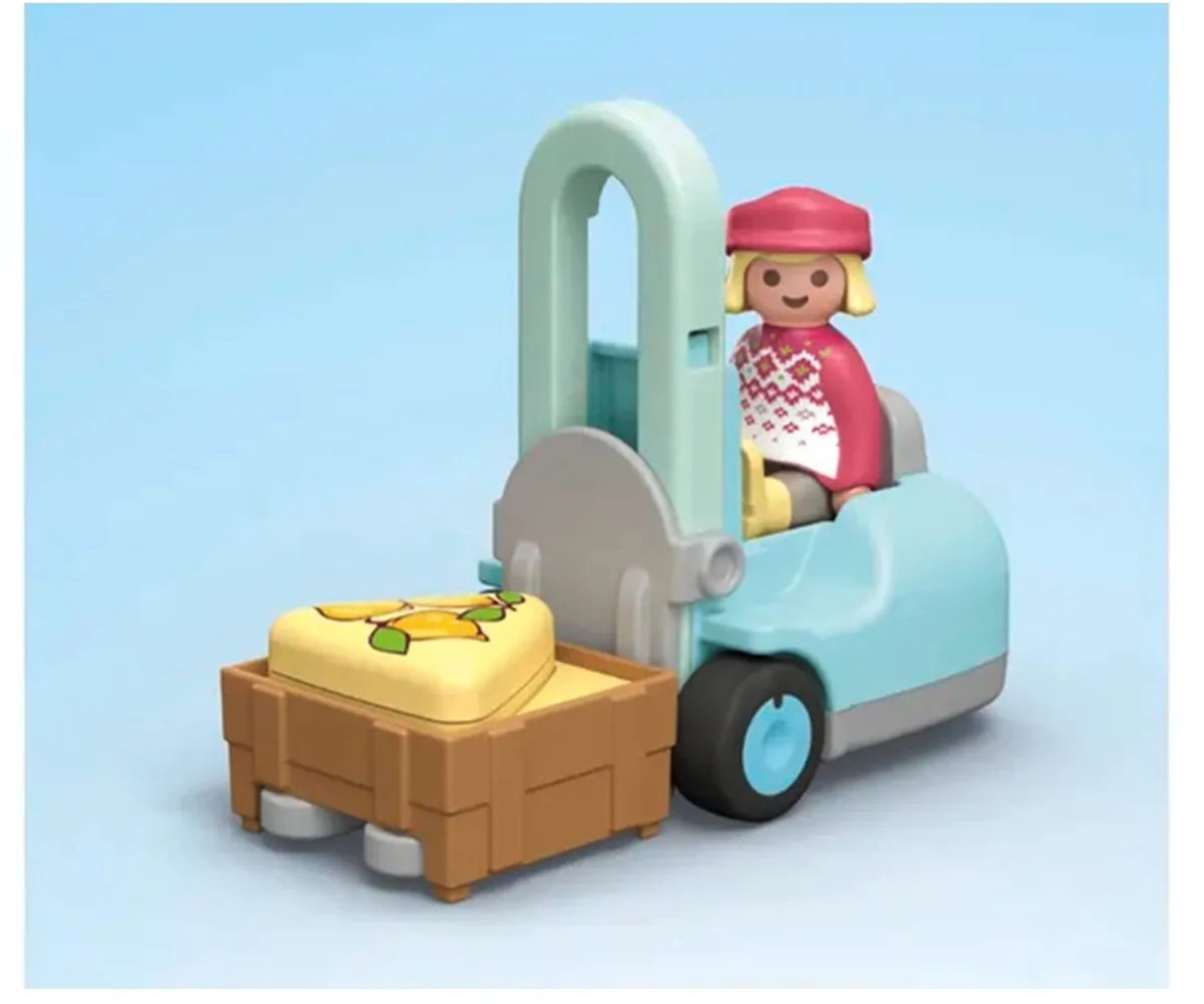Playmobil Junior Biologische Marktkraam & Heftruck 71691 - Multicolor