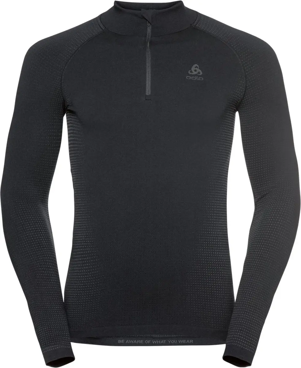 ODLO Bl Top Turtle Neck L/S Half Zip Performance Warm Eco Thermoshirt Heren