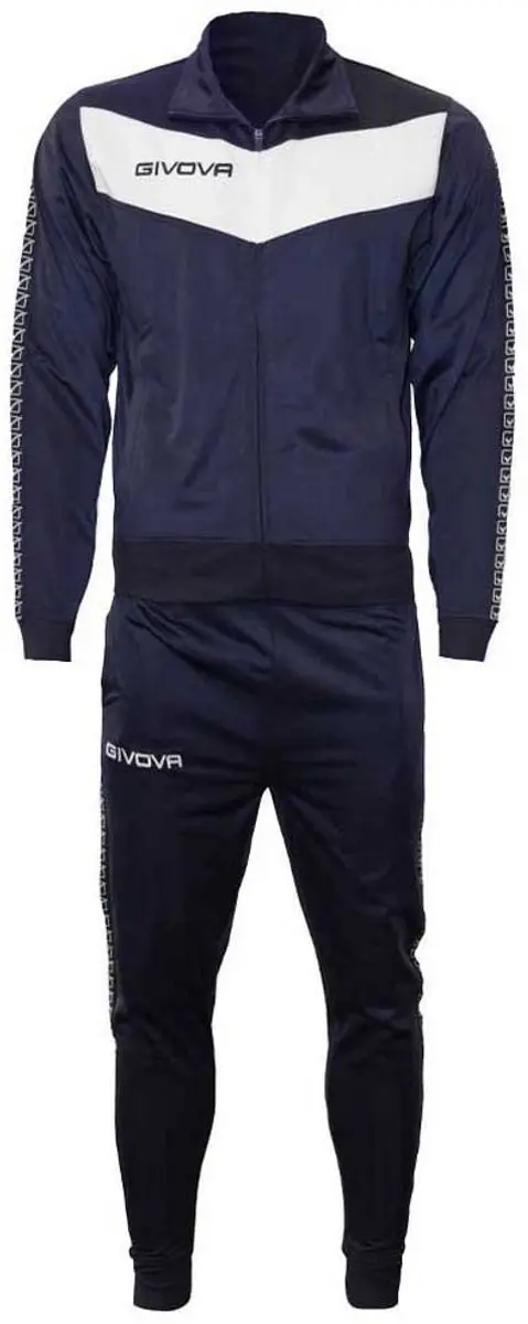 Givova Visa Trainingspak S - Blauw/Wit