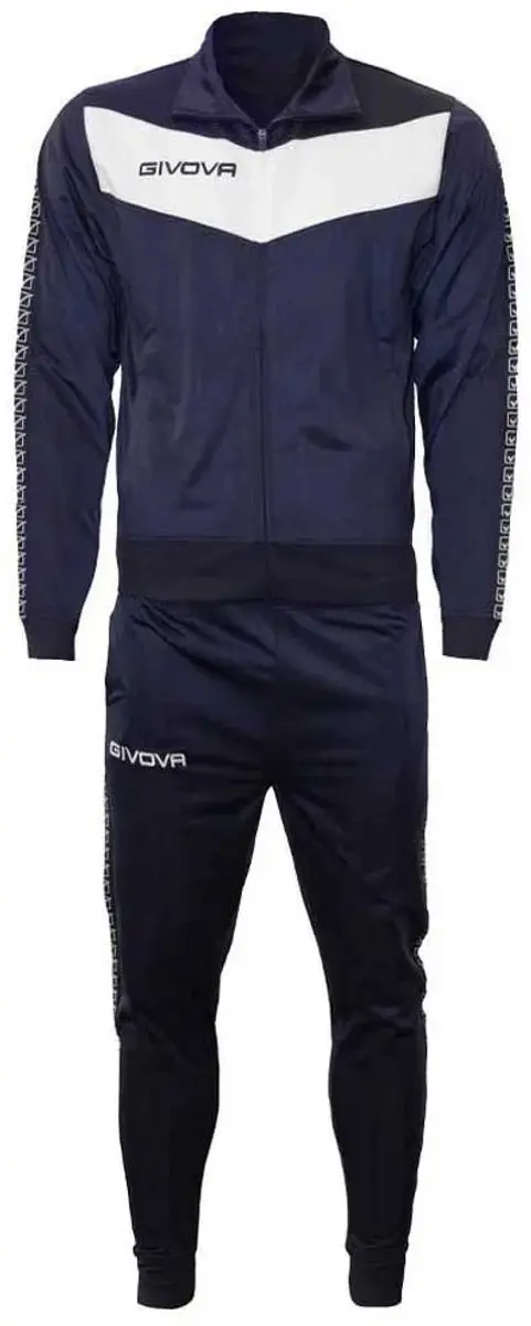 Givova Visa Trainingspak S - Blauw/Wit