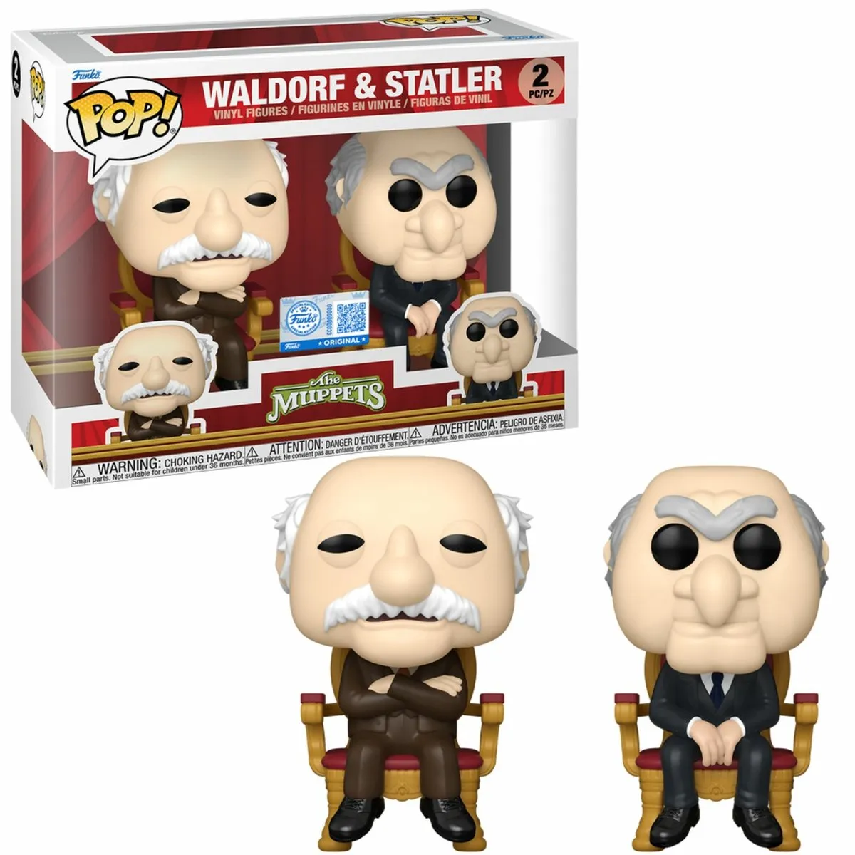 Funko The Muppets Waldorf & Statler Pop! Figuren - Set van 2