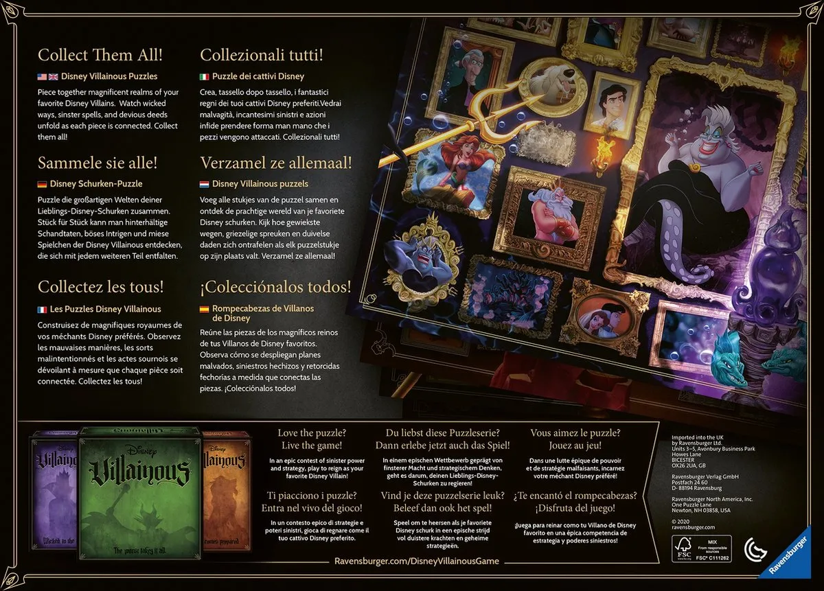 Ravensburger Disney Villainous Hades Legpuzzel 1000 Stuks