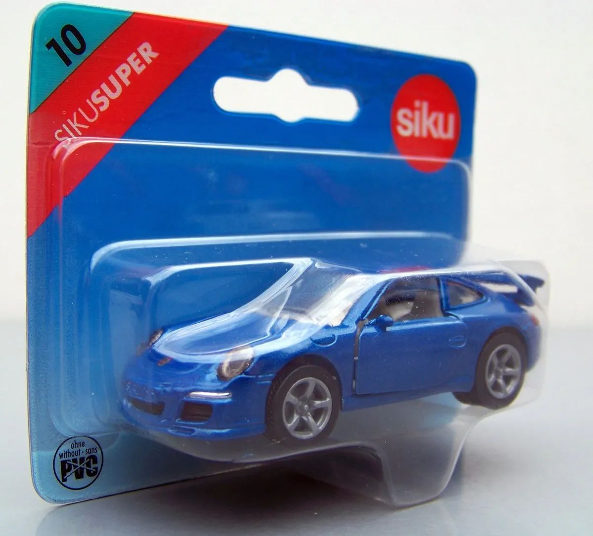 SIKU SUPER 10 Porsche 911 Carrera S Blauw