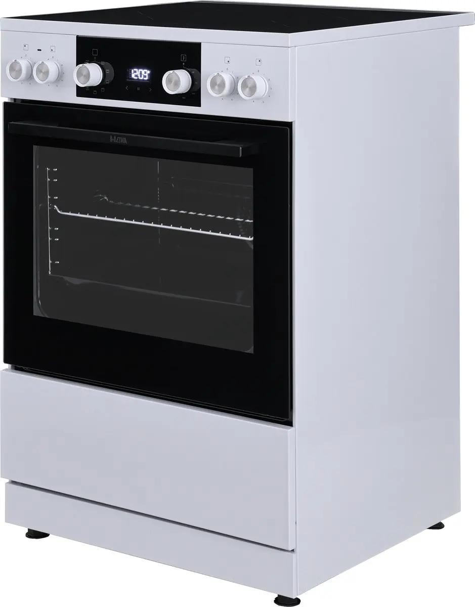 Etna FI660WIT Inductiefornuis 60cm - Wit - 4 Zones - 60L Oven