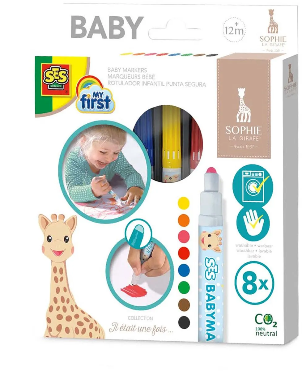 SES Creative Sophie la Girafe Babymarkers