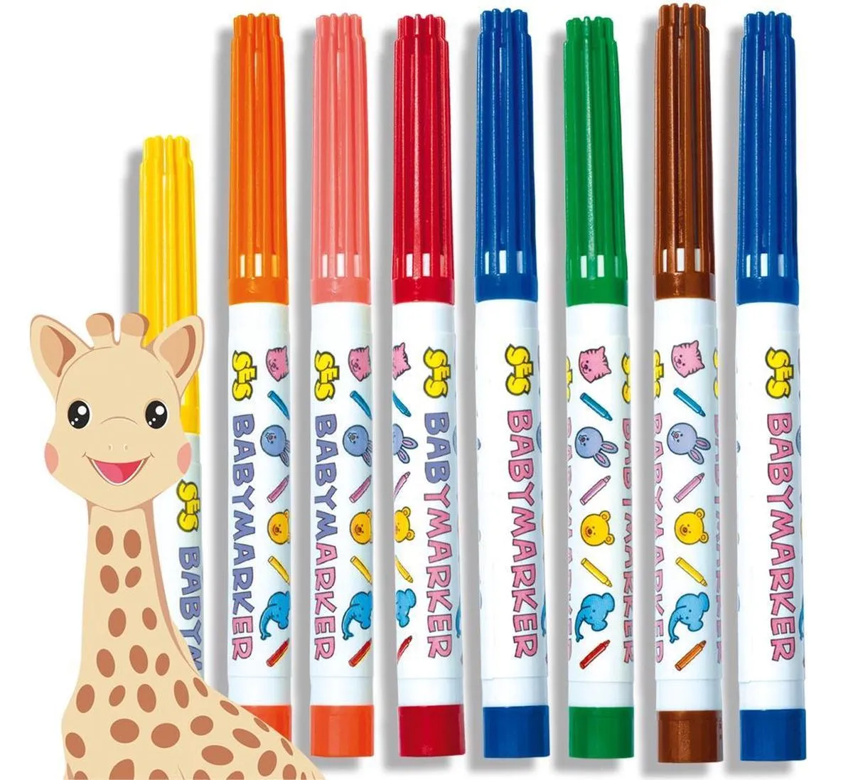 SES Creative Sophie la Girafe Babymarkers - 8 Stiften