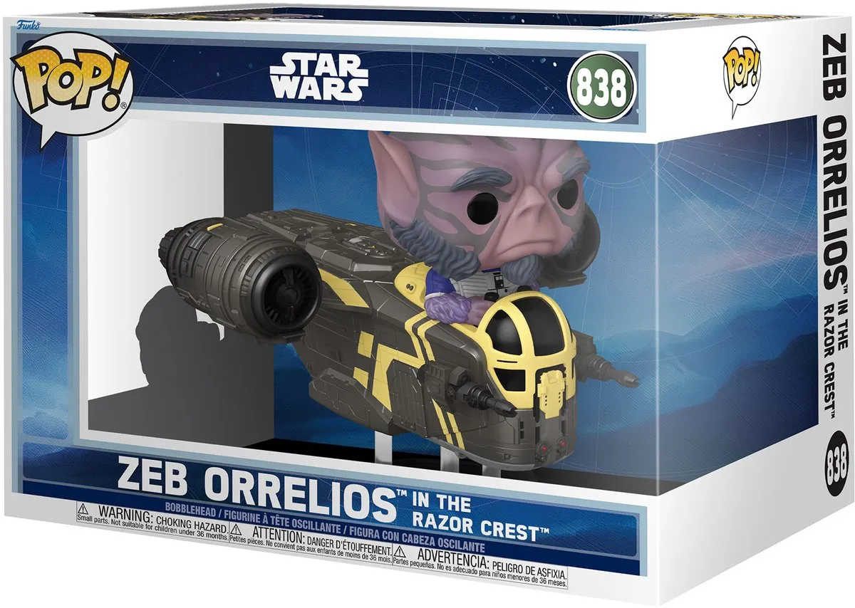Funko POP! Rides DLX Mandalorian & Grogu - Zeb Orrelios Razor Crest