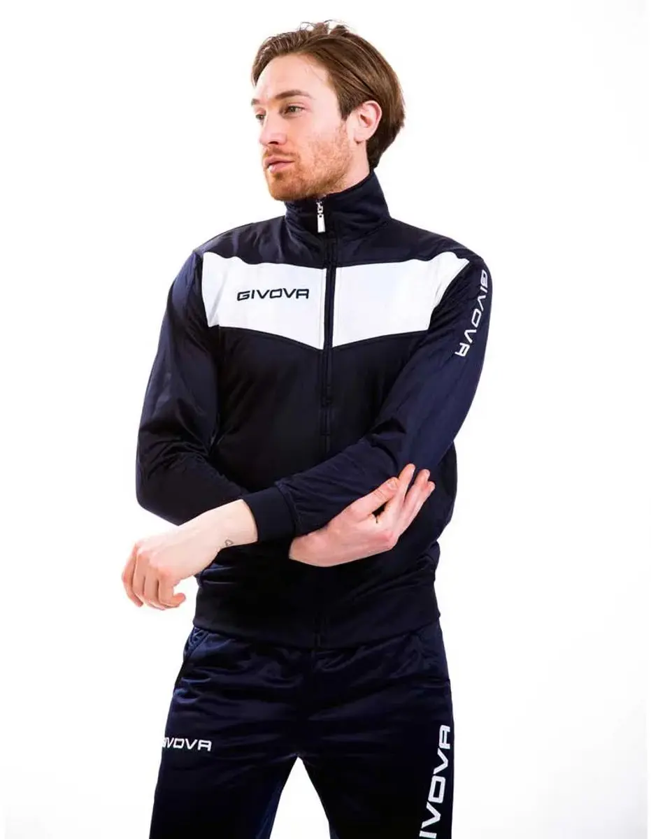 Givova Visa Trainingspak S - Wit/Blauw