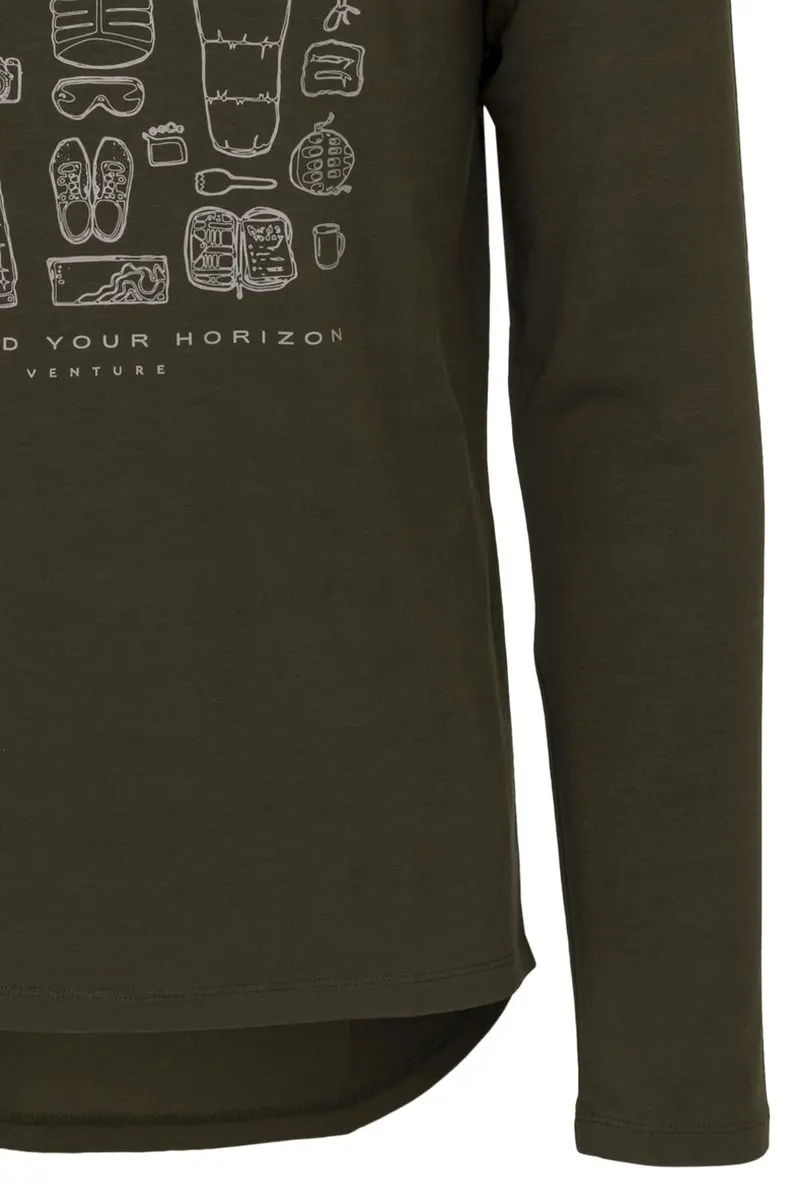 AGU Performance Long Sleeve T-shirt Venture XS - Army Green