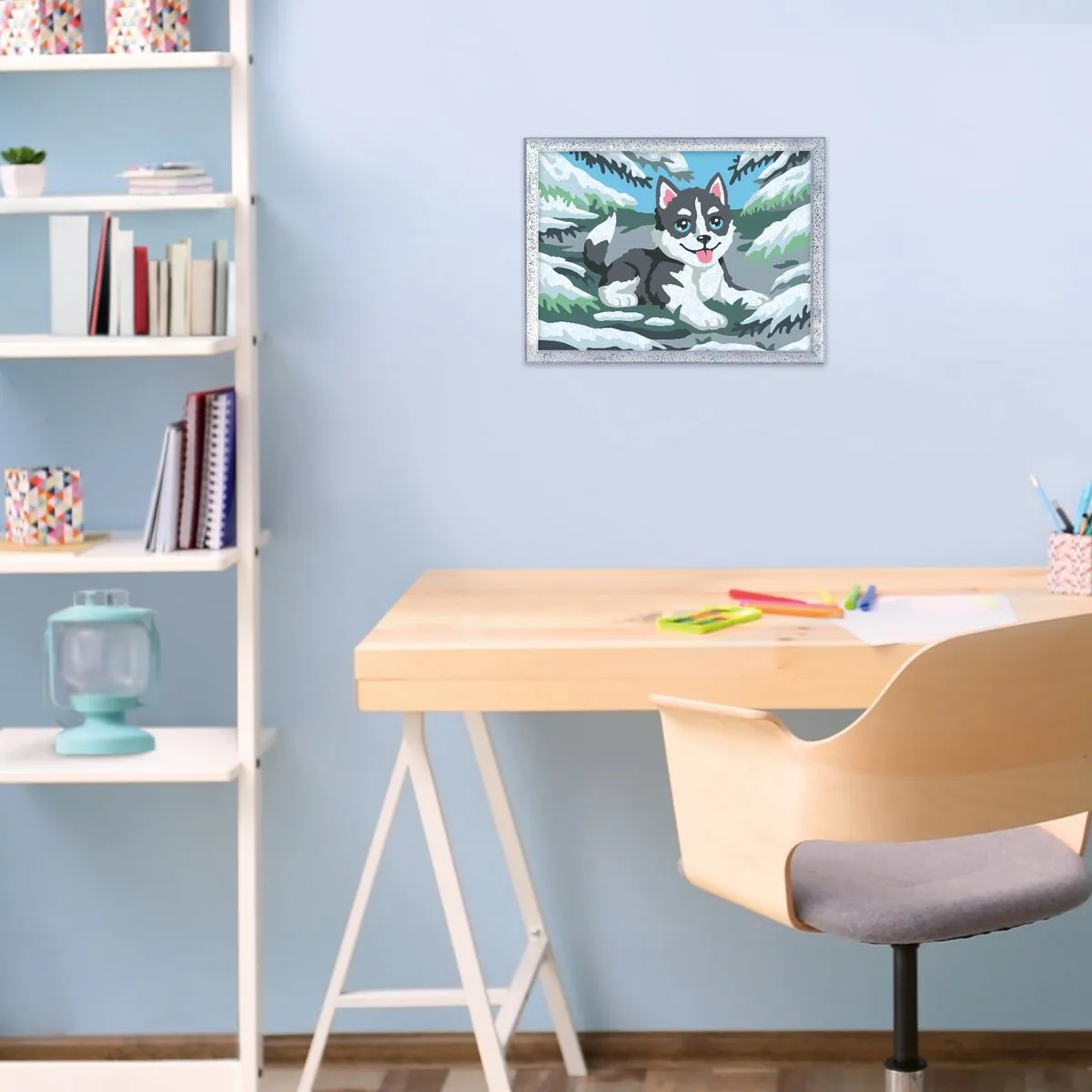 Ravensburger CreArt Cheeky Husky Schilderen op Nummer - Meerkleurig