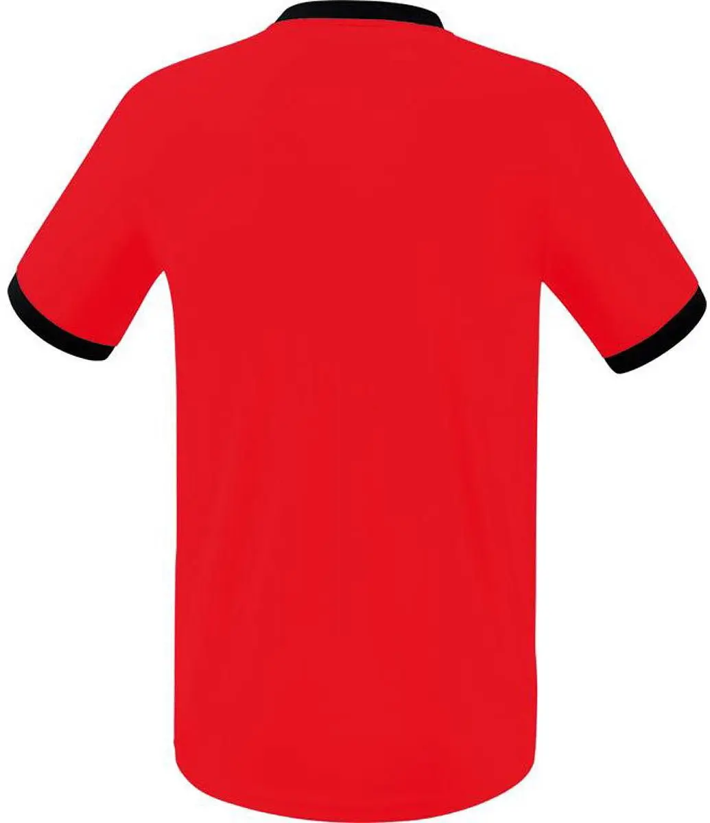 Erima Mantua Shirt Korte Mouw Heren - Rood/Zwart M