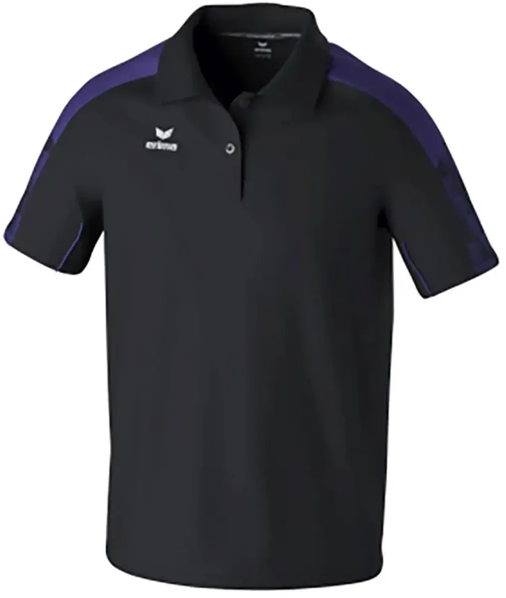 Erima Evo Star Polo Heren XL - Zwart/Violet