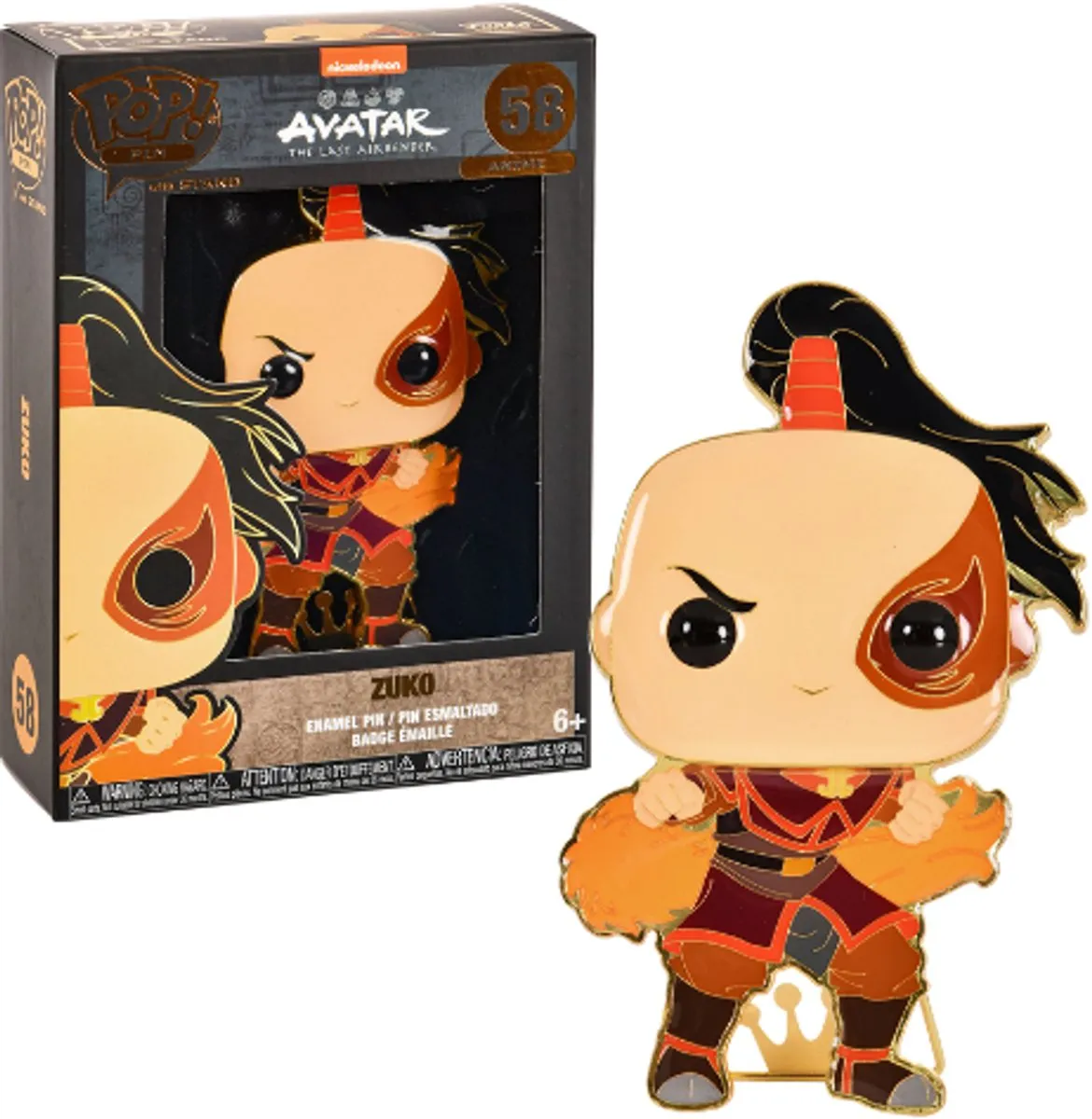 Funko Pop! Pin Animation Avatar - Zuko - Multicolor