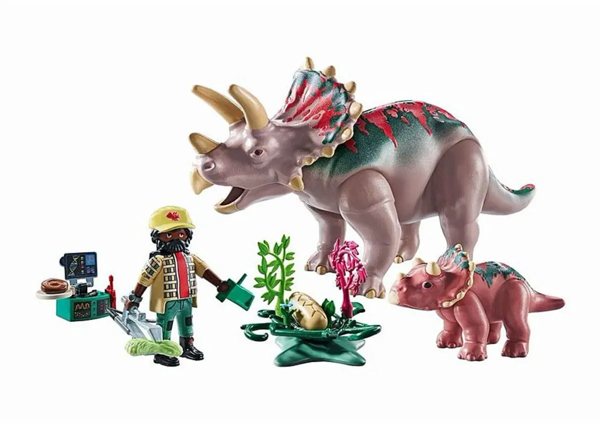 Playmobil Dinos Triceratops Familie 71821 - Multicolor